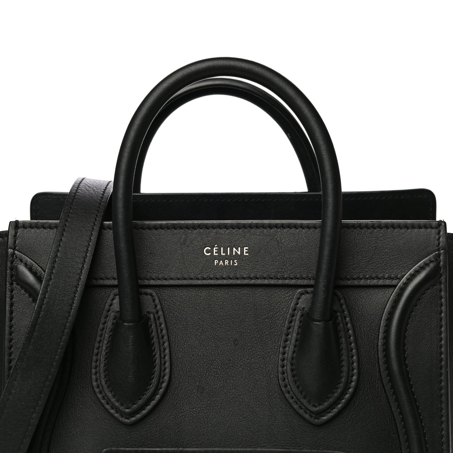Smooth Calfskin Nano Luggage Black