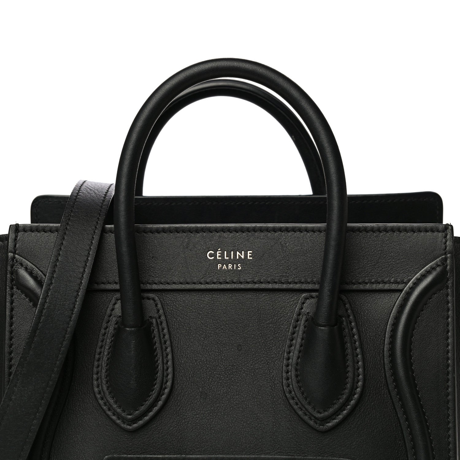 Celine Smooth Calfskin Nano Luggage Black 8 of 16