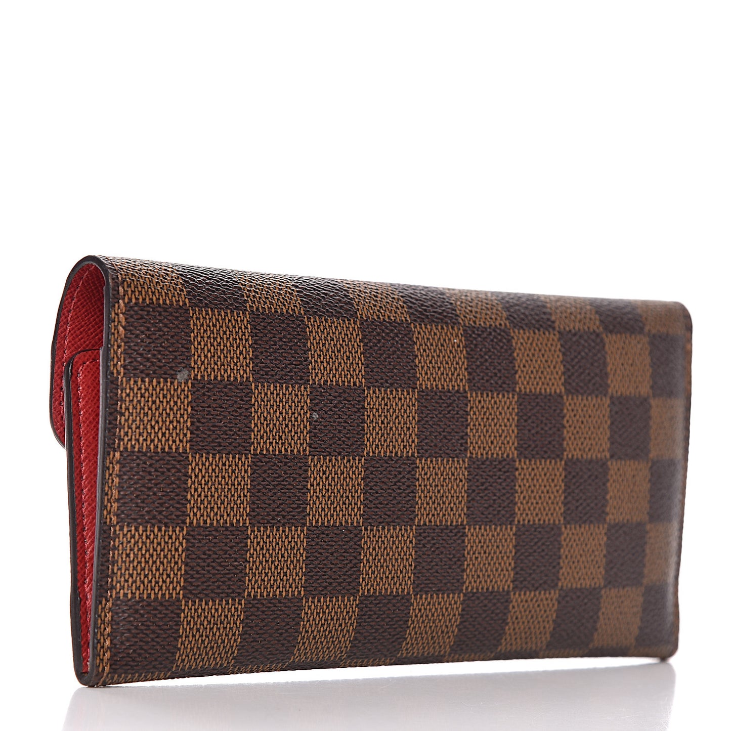 Damier Ebene Josephine Wallet Red