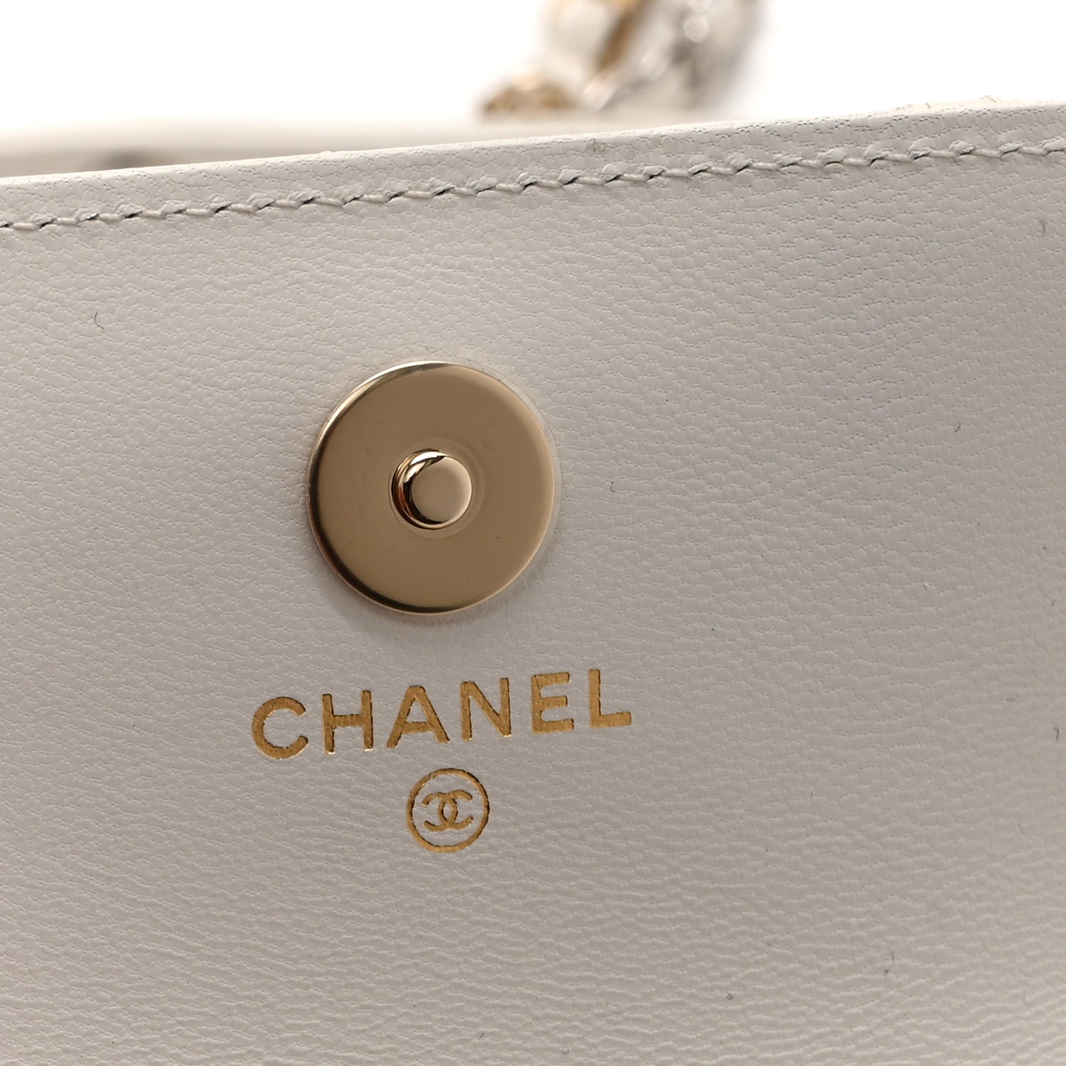 Chanel Goatskin Quilted Punk Essentials Chain Mini Flap Belt Bag White 6 of 12
