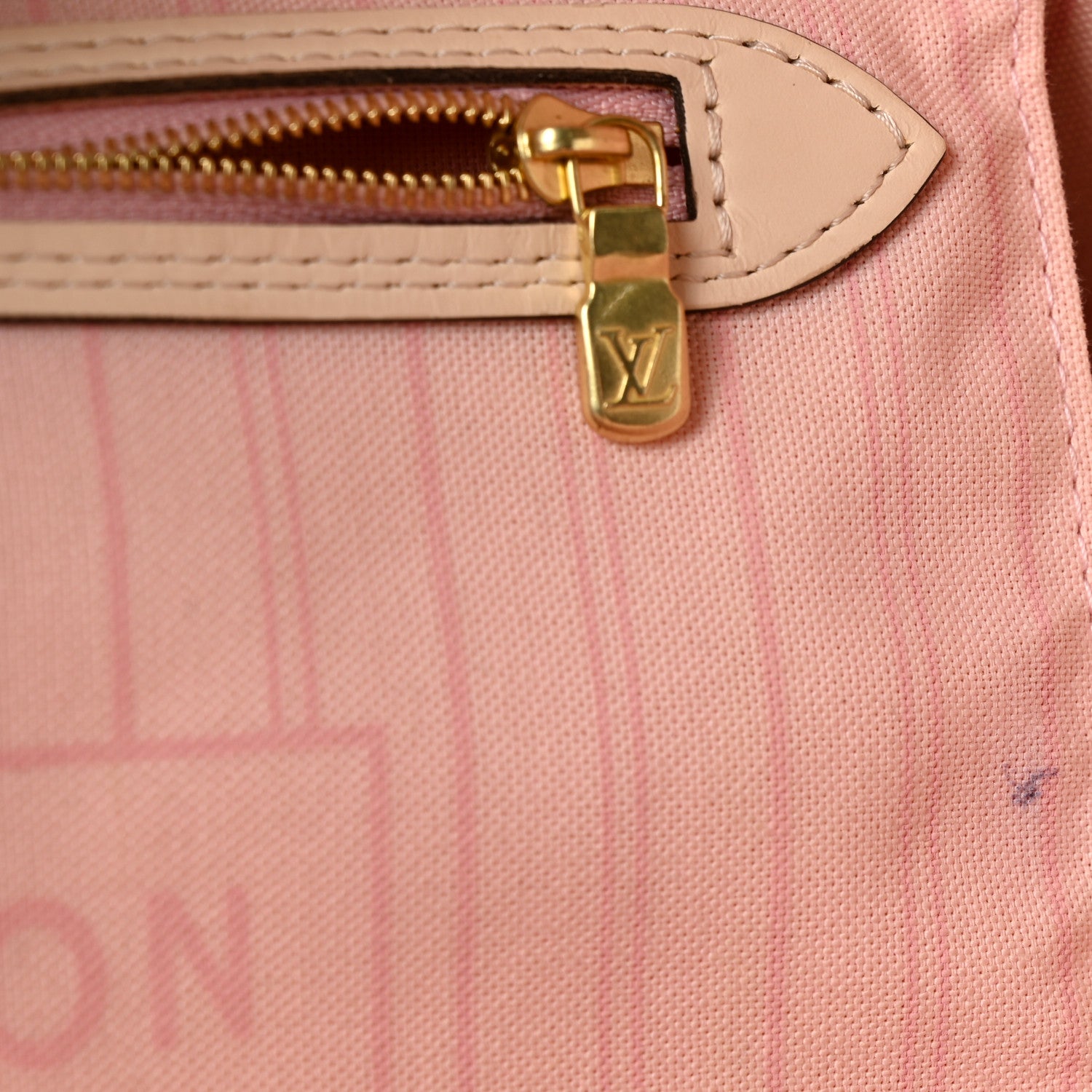 Louis Vuitton Damier Azur Braided Neverfull MM Pink 11 of 15