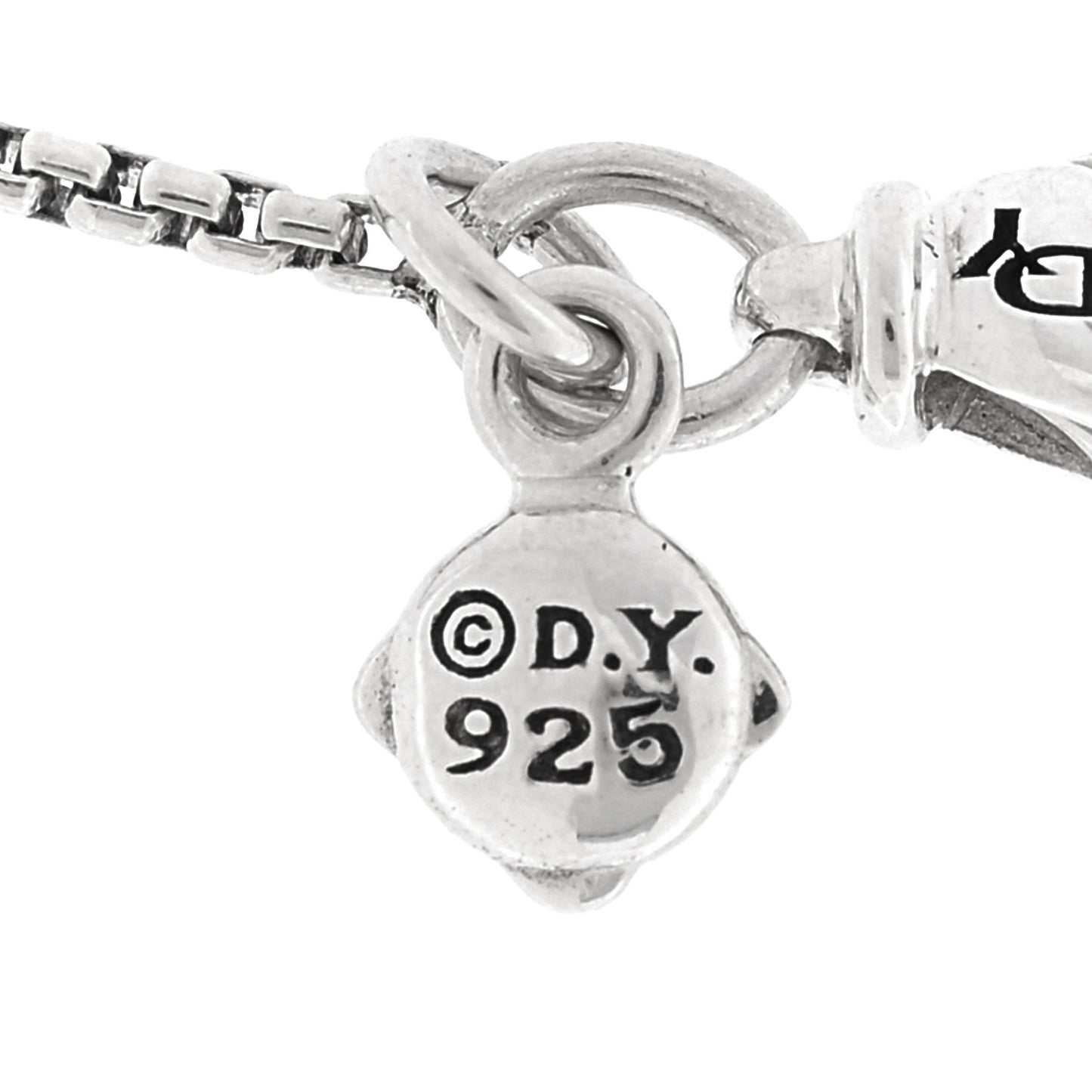 Sterling Silver Diamond 8mm Petite Infinity Pendant Necklace