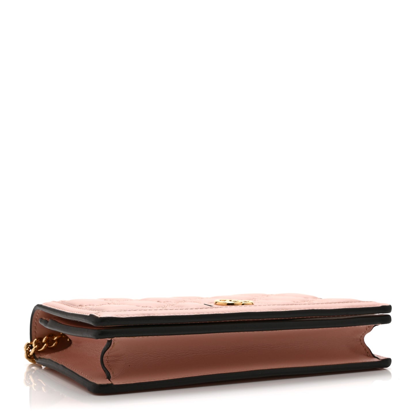 Calfskin GG Matelasse Chain Wallet Rhodamine Light Pink