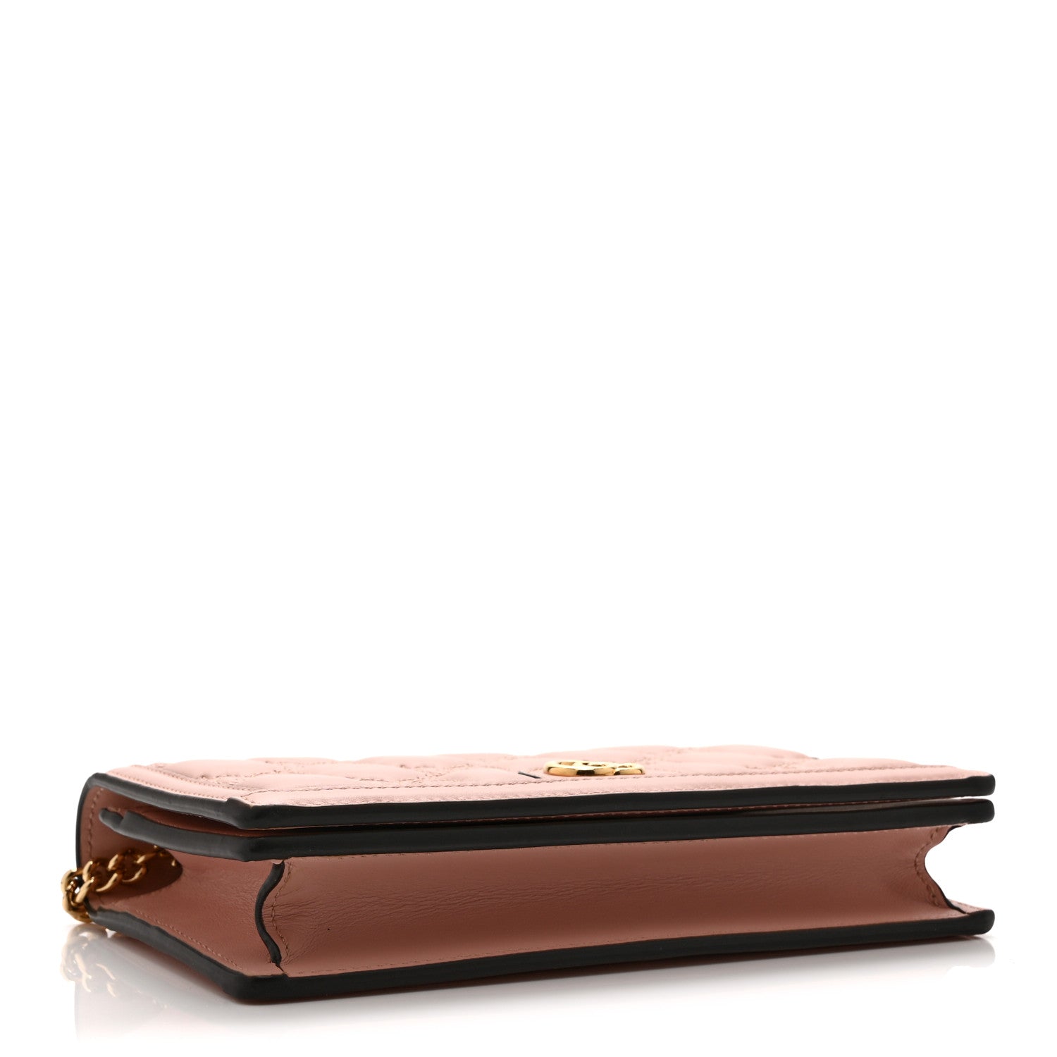 Gucci Calfskin GG Matelasse Chain Wallet Rhodamine Light Pink 4 of 11
