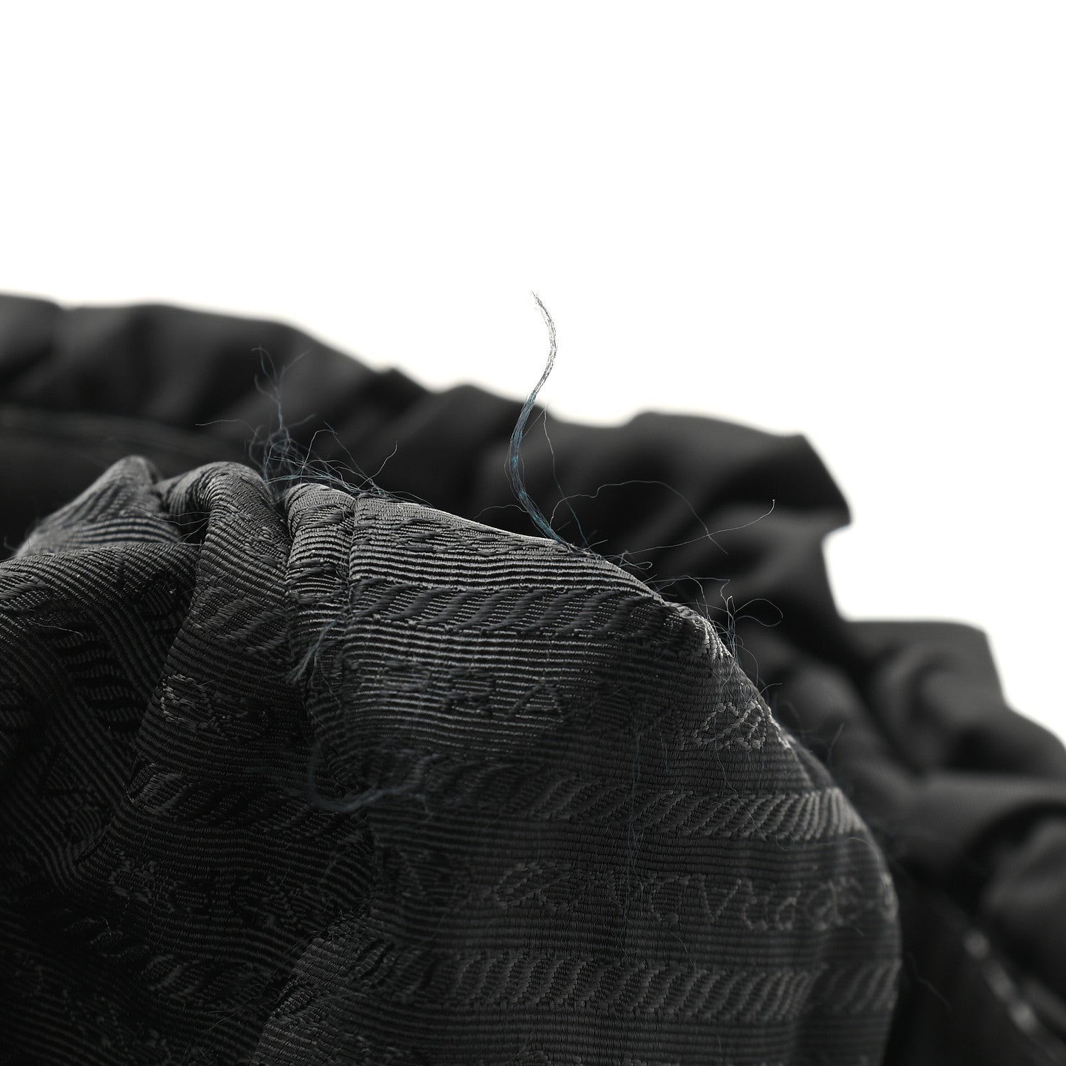 Prada Tessuto Nylon Origami Pleated Tote Black 11 of 14