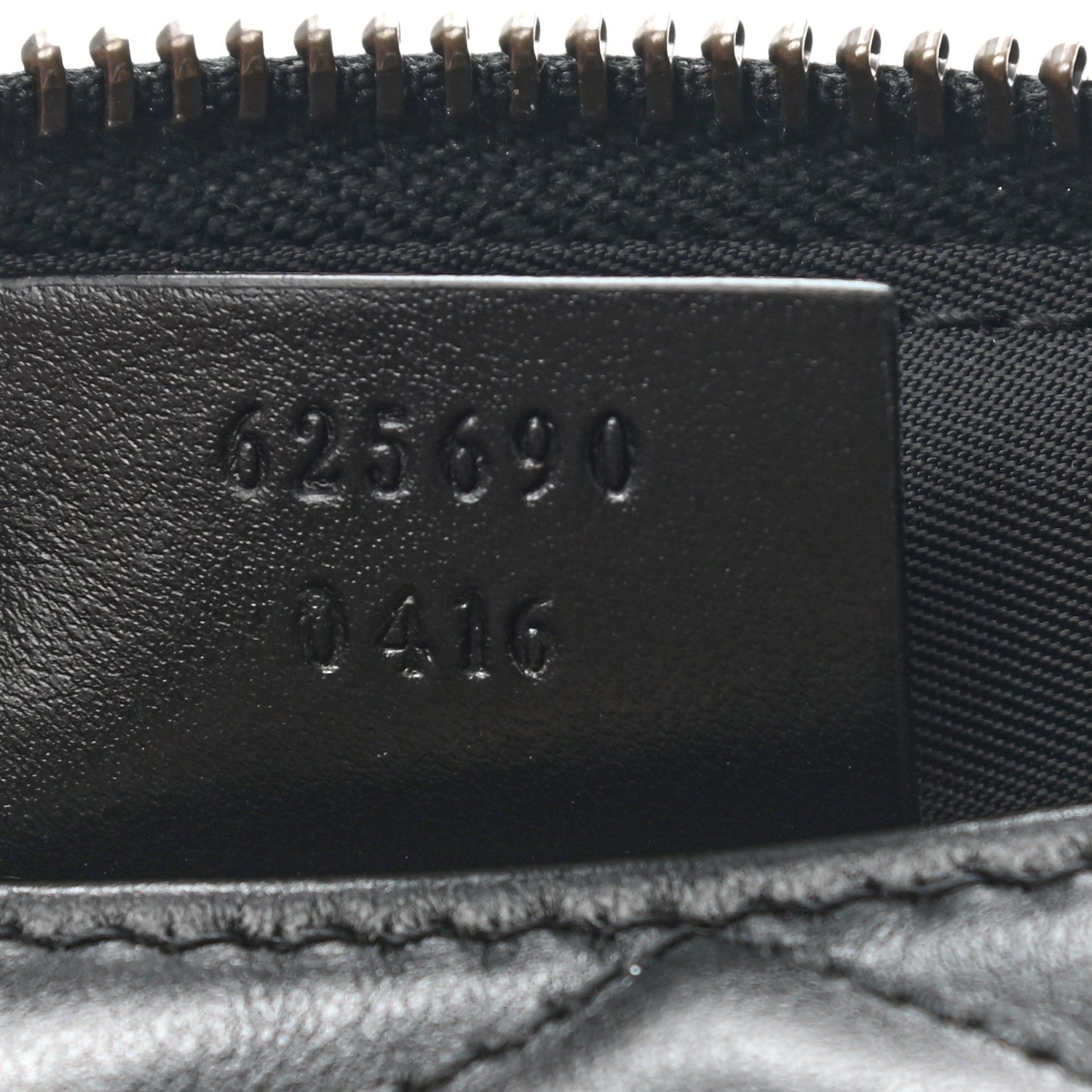 Gucci Calfskin Matelasse Large GG Marmont Pouch Cosmetic Case Black 7 of 7
