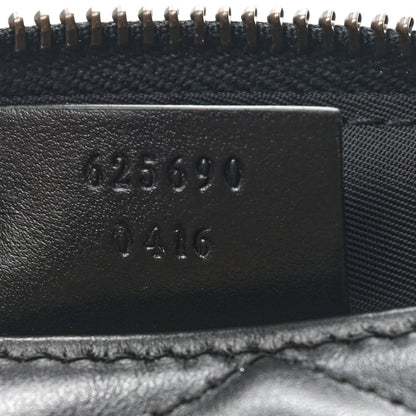 Gucci Calfskin Matelasse Large GG Marmont Pouch Cosmetic Case Black 7 of 7