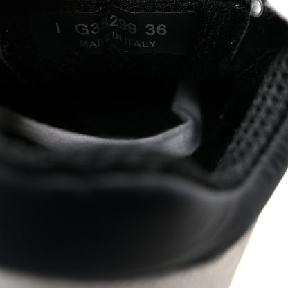 Chanel Mesh Suede Calfskin Grained Calfskin Womens CC Sneakers 36 White Black 9 of 9
