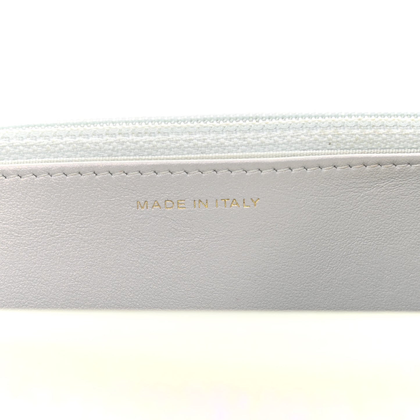 Iridescent Calfskin Quilted Chanel 19 Wallet On Chain WOC White