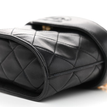 Chanel Lambskin Quilted Small Tassel Shoulder Bag Black 11 of 13