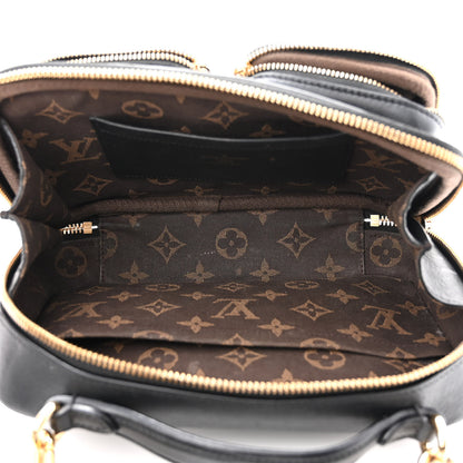 Louis Vuitton Calfskin Monogram Embossed Utility Crossbody Black 5 of 12