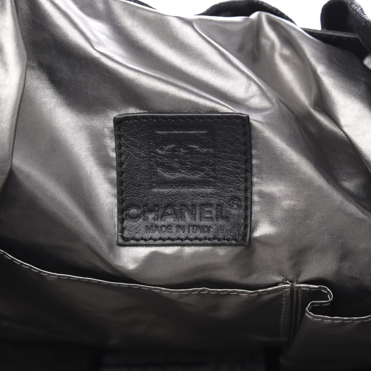 Lizard Printed Jersey Backpack Black