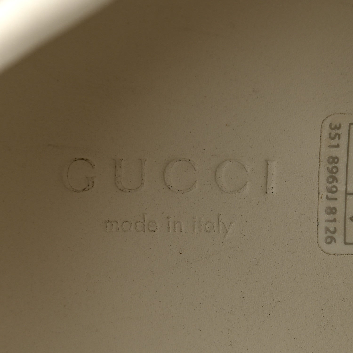 Gucci Calfskin Interlocking G Perforated Womens Ace Sneakers 37.5 White Grey Sky 6 of 12