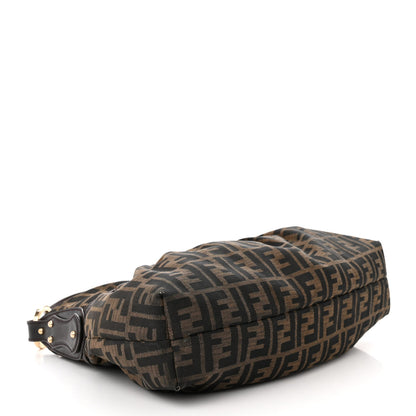 Fendi Zucca Cuoio Lucido Chef Hobo Tobacco Moro 4 of 11