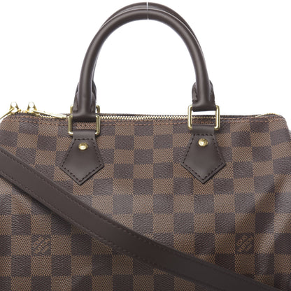 Louis Vuitton Damier Ebene Speedy Bandouliere 25 10 of 10