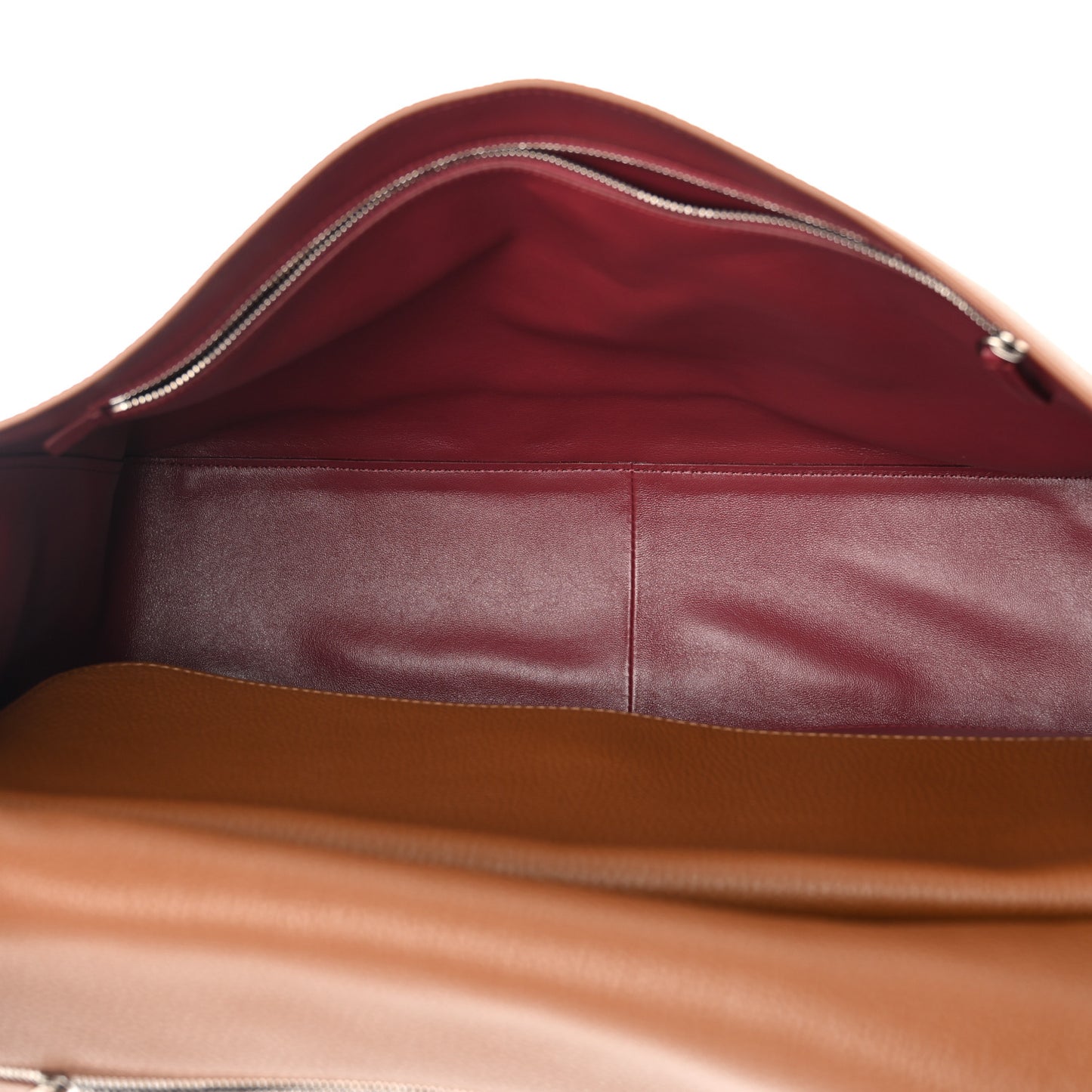 Grained Calfskin Souplissimo Maxi Flap Camel