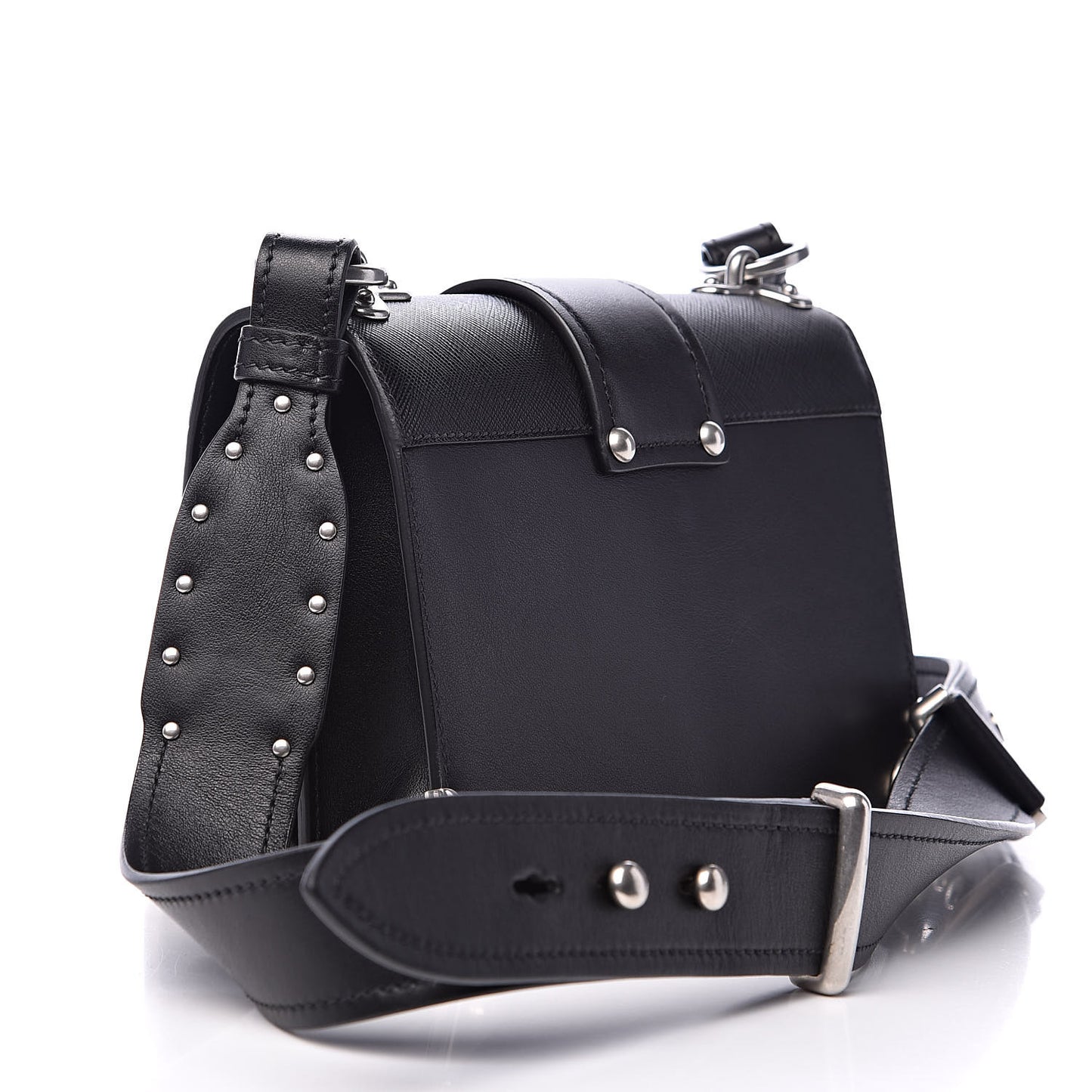 City Calf Saffiano Cahier Bag Black