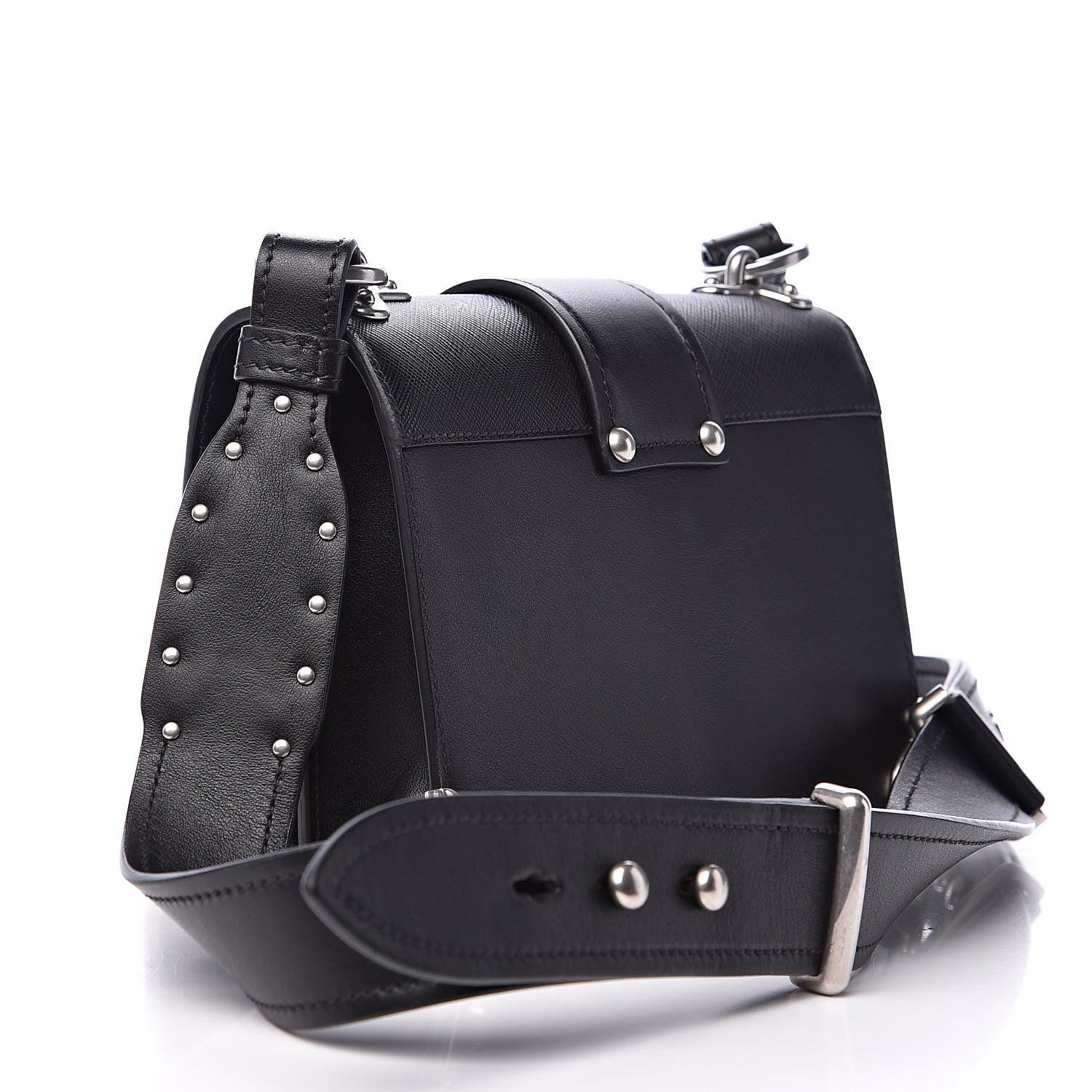 Prada City Calf Saffiano Cahier Bag Black 3 of 11