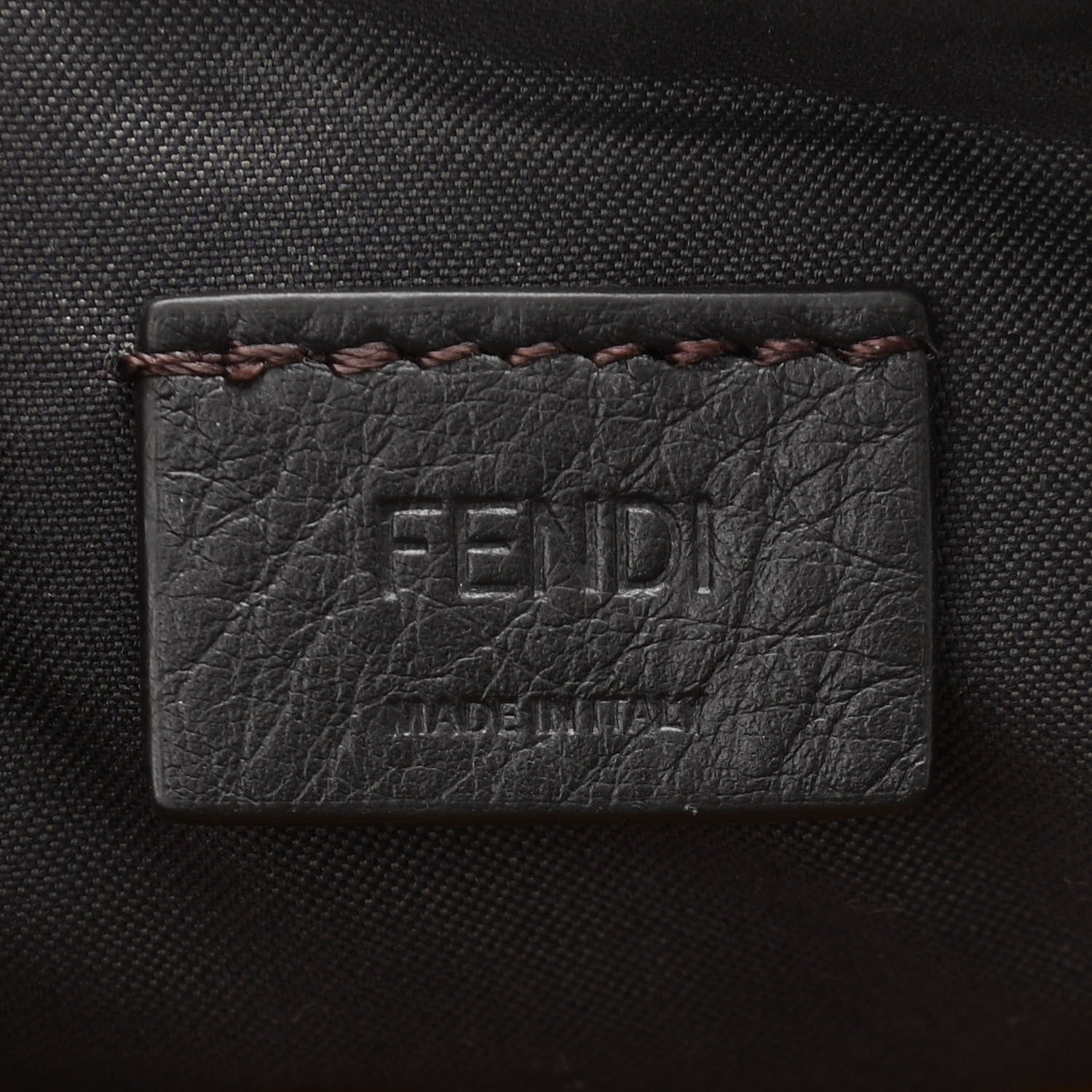 Fendi Velvet FF Embossed Hip Belt Baguette Bag Caramel 5 of 11