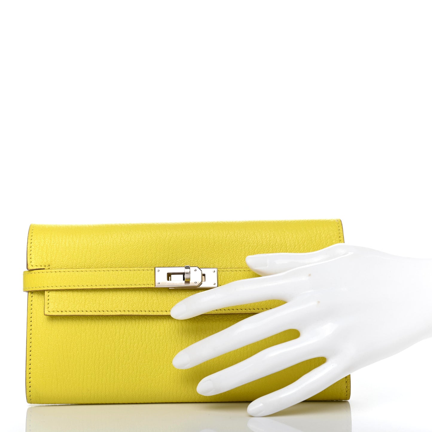 Chevre Mysore Kelly Longue Wallet Lime
