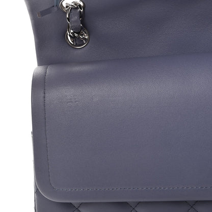 Chanel Lambskin Quilted Jumbo Double Flap Light Purple 13 of 15