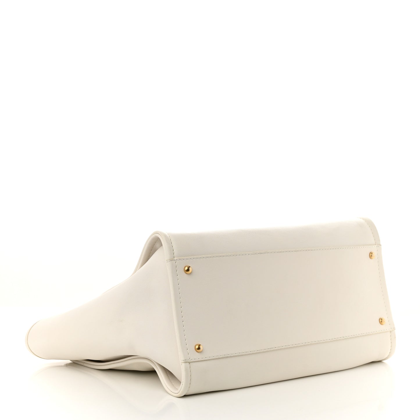 Calfskin Medium Deauville Tote White Multicolor