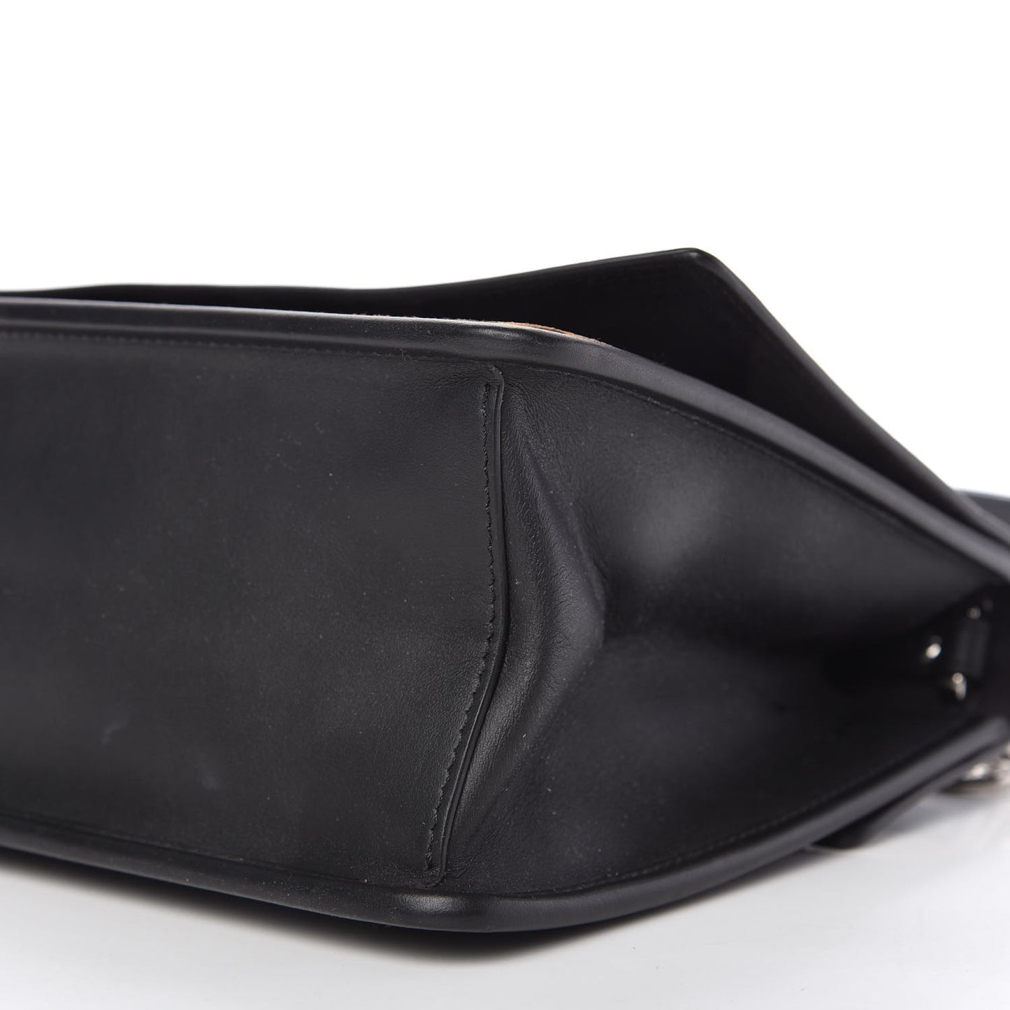 Vitello Century Velvet F is Fendi FF Kan I Shoulder Bag Black Tobacco