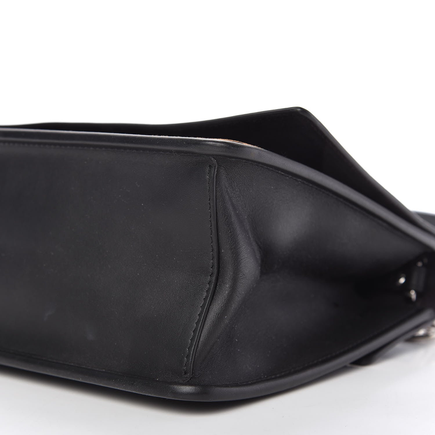 Fendi Vitello Century Velvet F is Fendi FF Kan I Shoulder Bag Black Tobacco 7 of 10