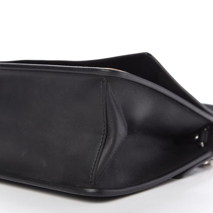 Fendi Vitello Century Velvet F is Fendi FF Kan I Shoulder Bag Black Tobacco 7 of 10