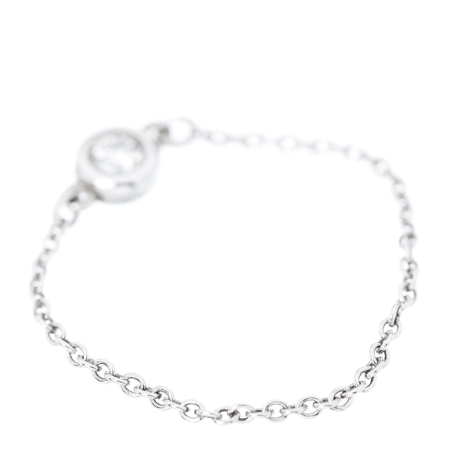 Sterling Silver Diamond Elsa Peretti Diamonds by the Yard Ring 56 7.5