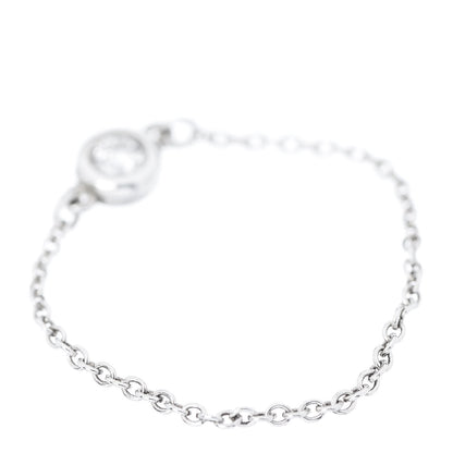 Tiffany Sterling Silver Diamond Elsa Peretti Diamonds by the Yard Ring 56 7.5 3 of 6