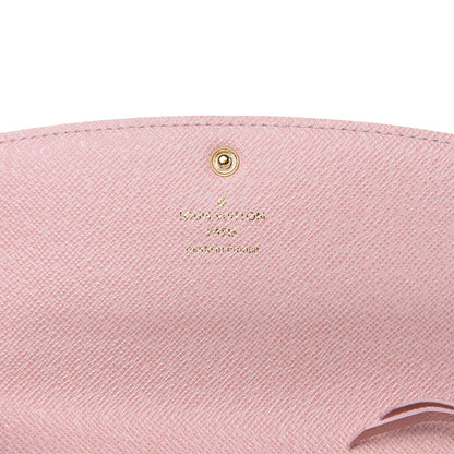 Louis Vuitton Damier Azur Emilie Wallet Rose Ballerine 6 of 11