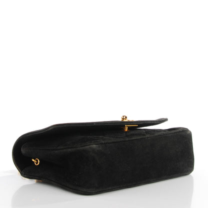 Chanel Suede Quilted Mini Rectangular Flap Black 4 of 10