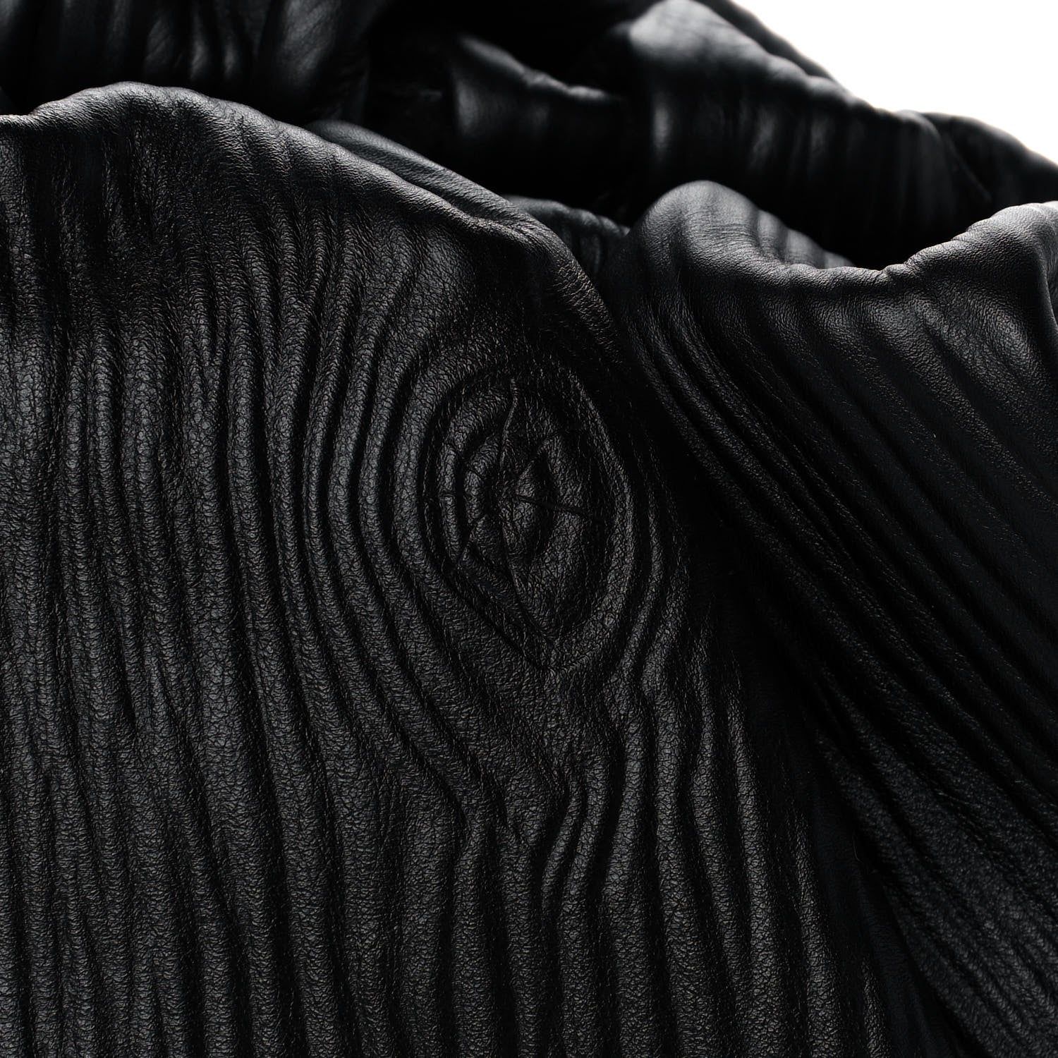 Bottega Veneta Bark Calfskin Embossed The Pouch Oversized Clutch Black 8 of 11
