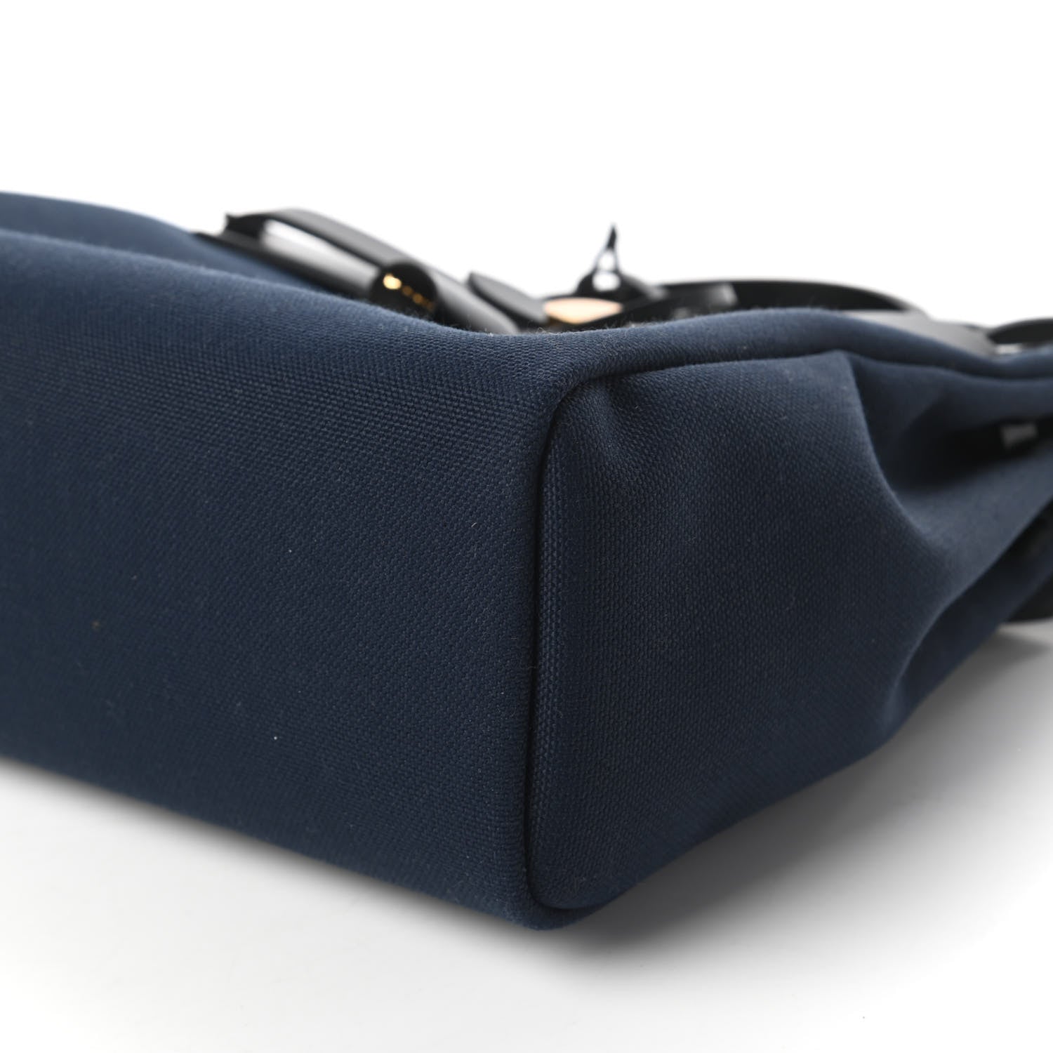 Hermes Toile Vache Hunter Herbag Zip PM 31 Bleu Marine Black 7 of 10