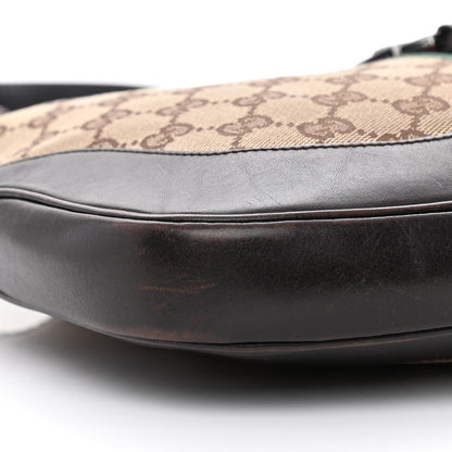 Gucci Monogram Web Jackie O Hobo Dark Brown 9 of 18