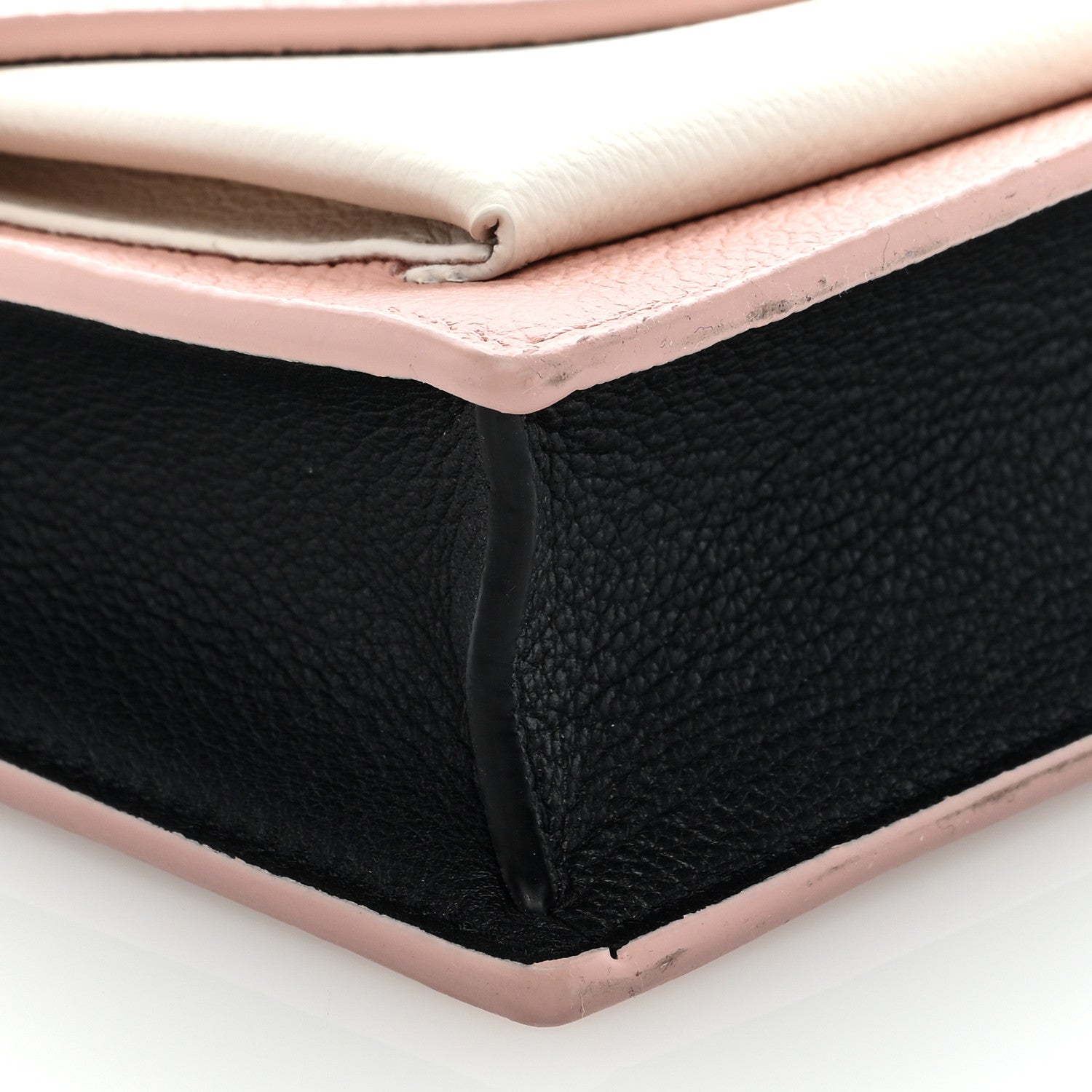 Louis Vuitton Calfskin My Lockme Chain Pochette Rose Ballet White 7 of 8