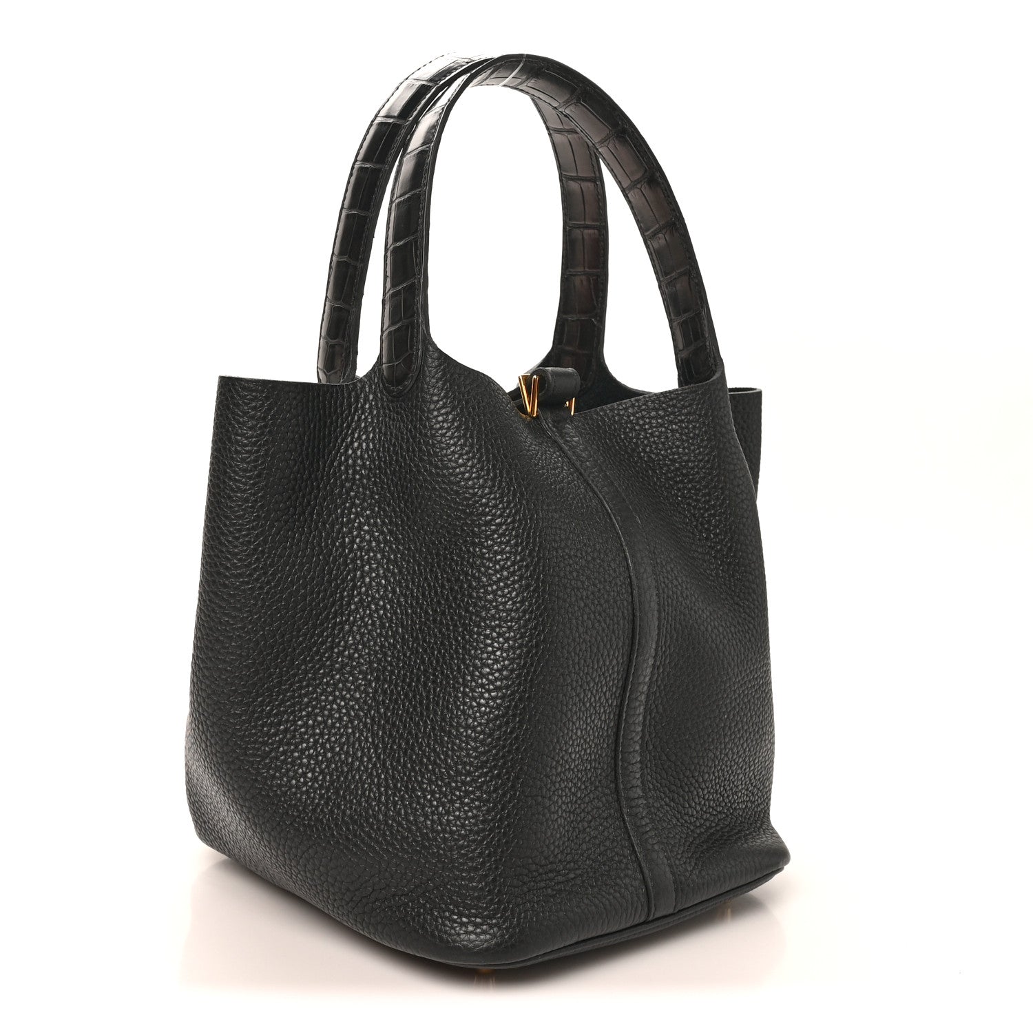 Hermes Taurillon Clemence Matte Alligator Picotin Lock Touch 22 MM