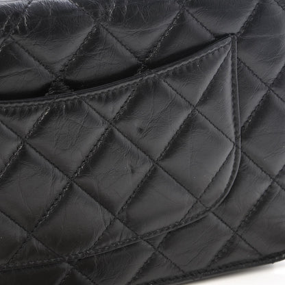 Chanel Aged Calfskin Quilted Lucky Charms Casino 2.55 Reissue Wallet On Chain WOC Black 7 of 10