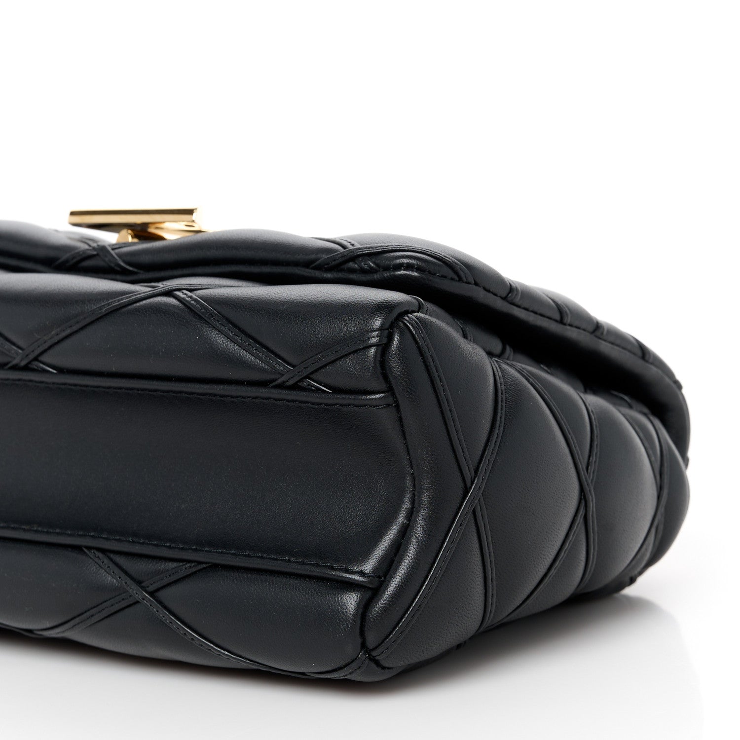 Louis Vuitton Lambskin Malletage Top Handle GO-14 MM Black 11 of 11