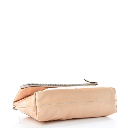 Burberry Patent Fold Over Crossbody Beige 4 of 11