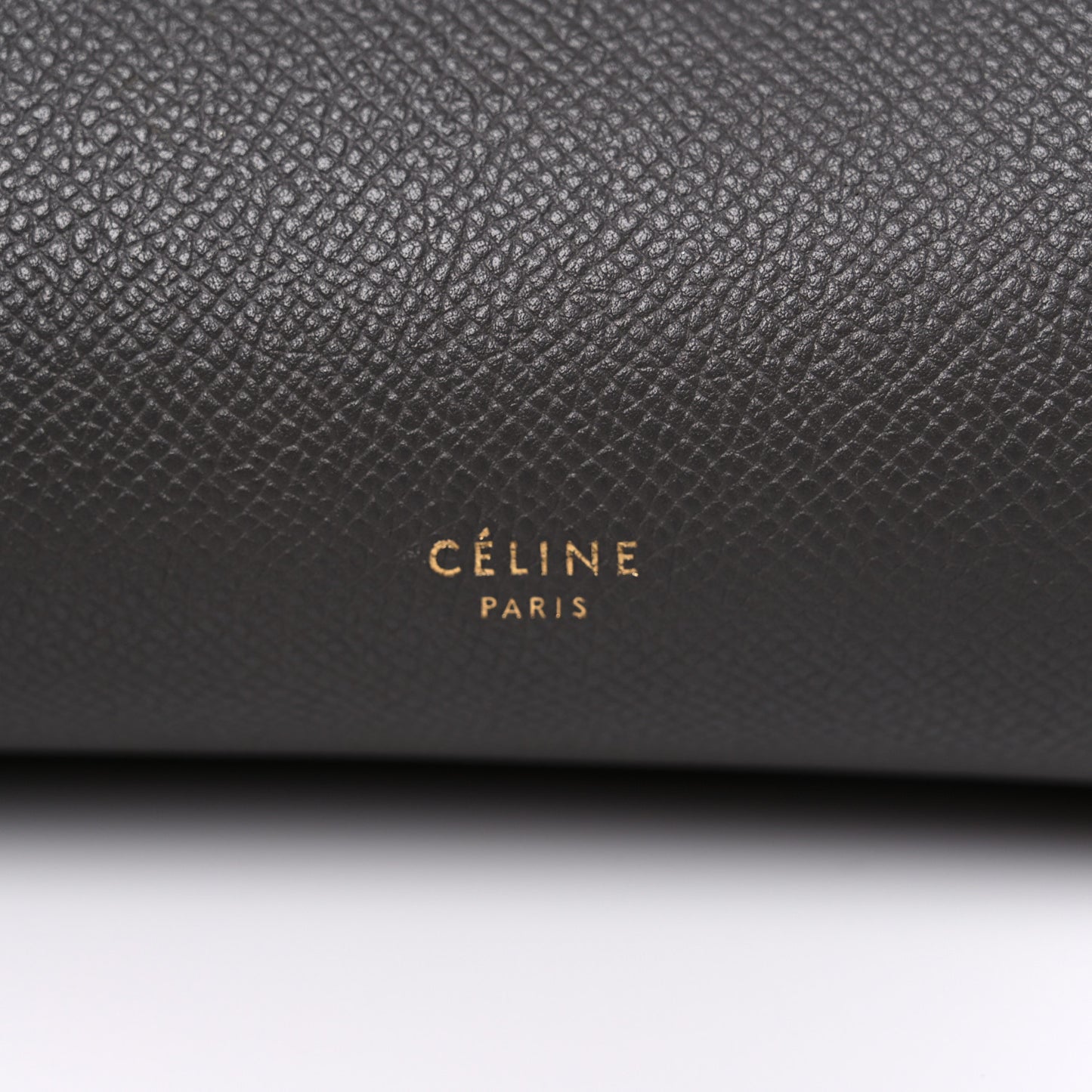 Grained Calfskin Mini Belt Bag Grey