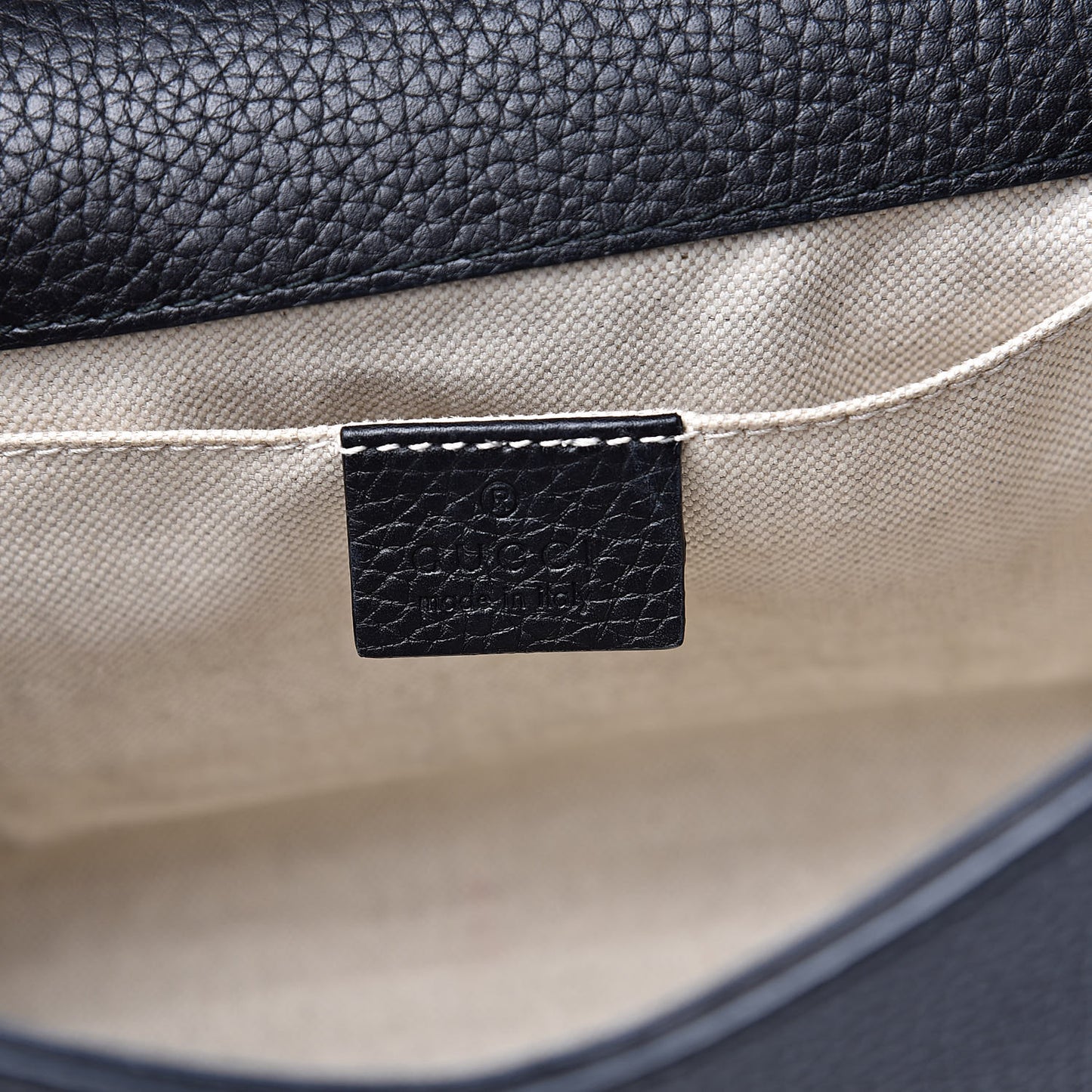 Calfskin Mini GG Marmont Top Handle Bag Black