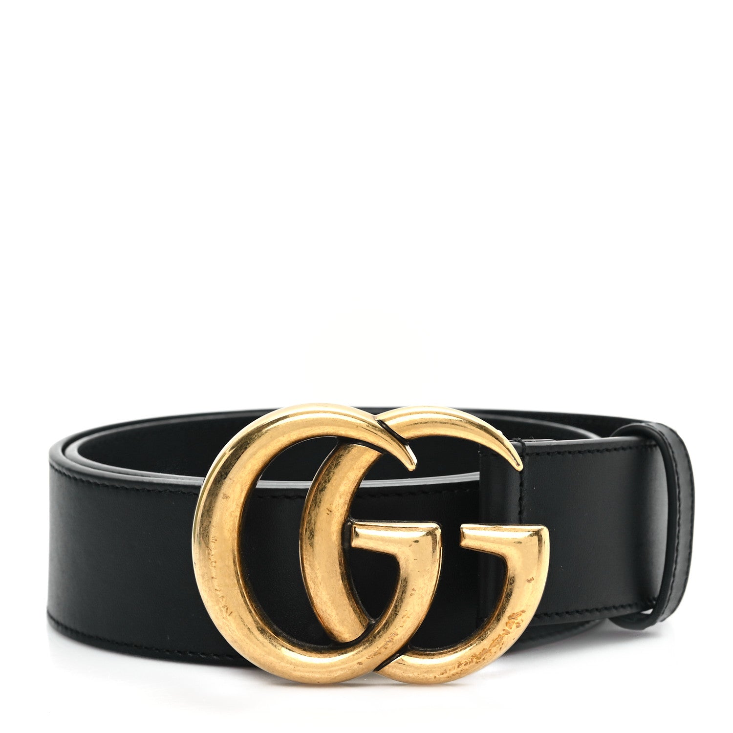 Gucci Calfskin Double G 40mm Belt 75 30 Black 1 of 6