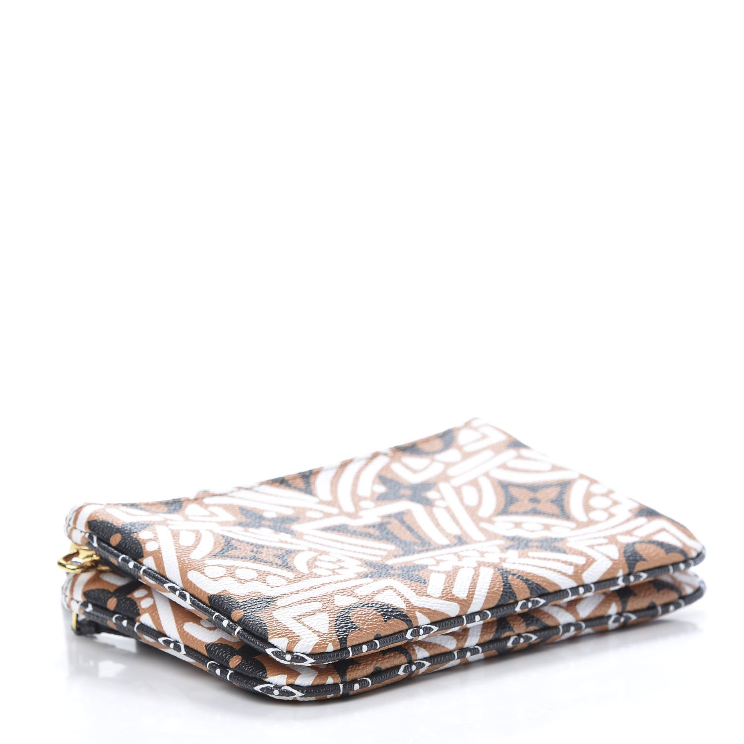 Louis Vuitton Monogram Giant Crafty Double Zip Pochette Creme Caramel 4 of 11