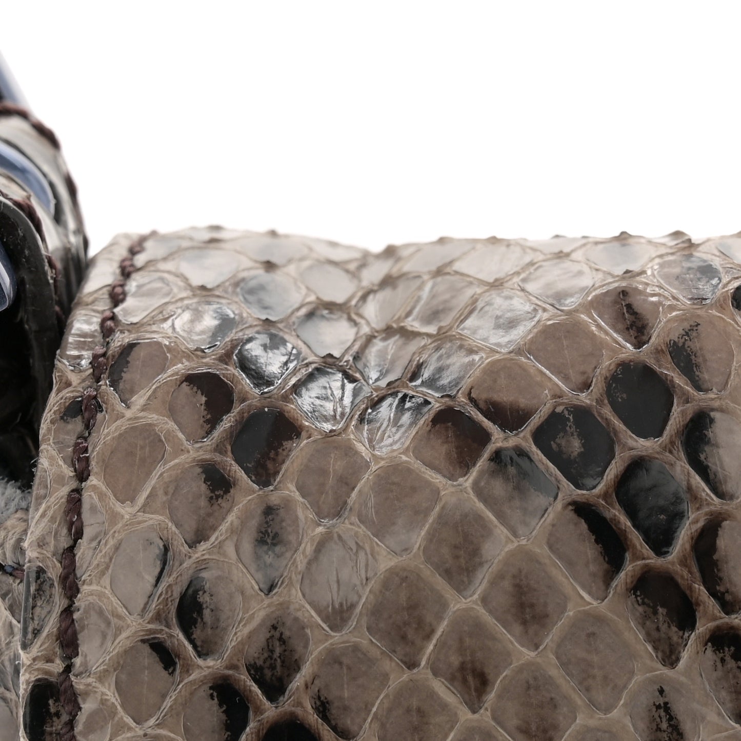 Snakeskin Baguette Grey