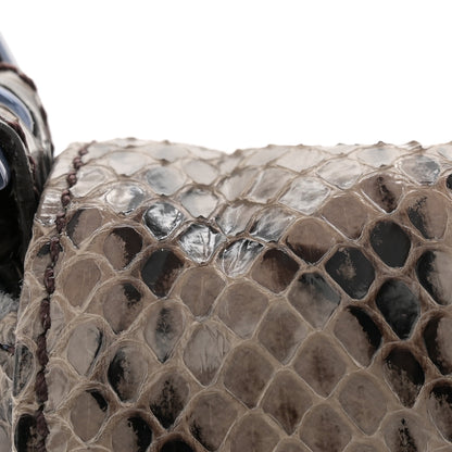 Fendi Snakeskin Baguette Grey 14 of 14