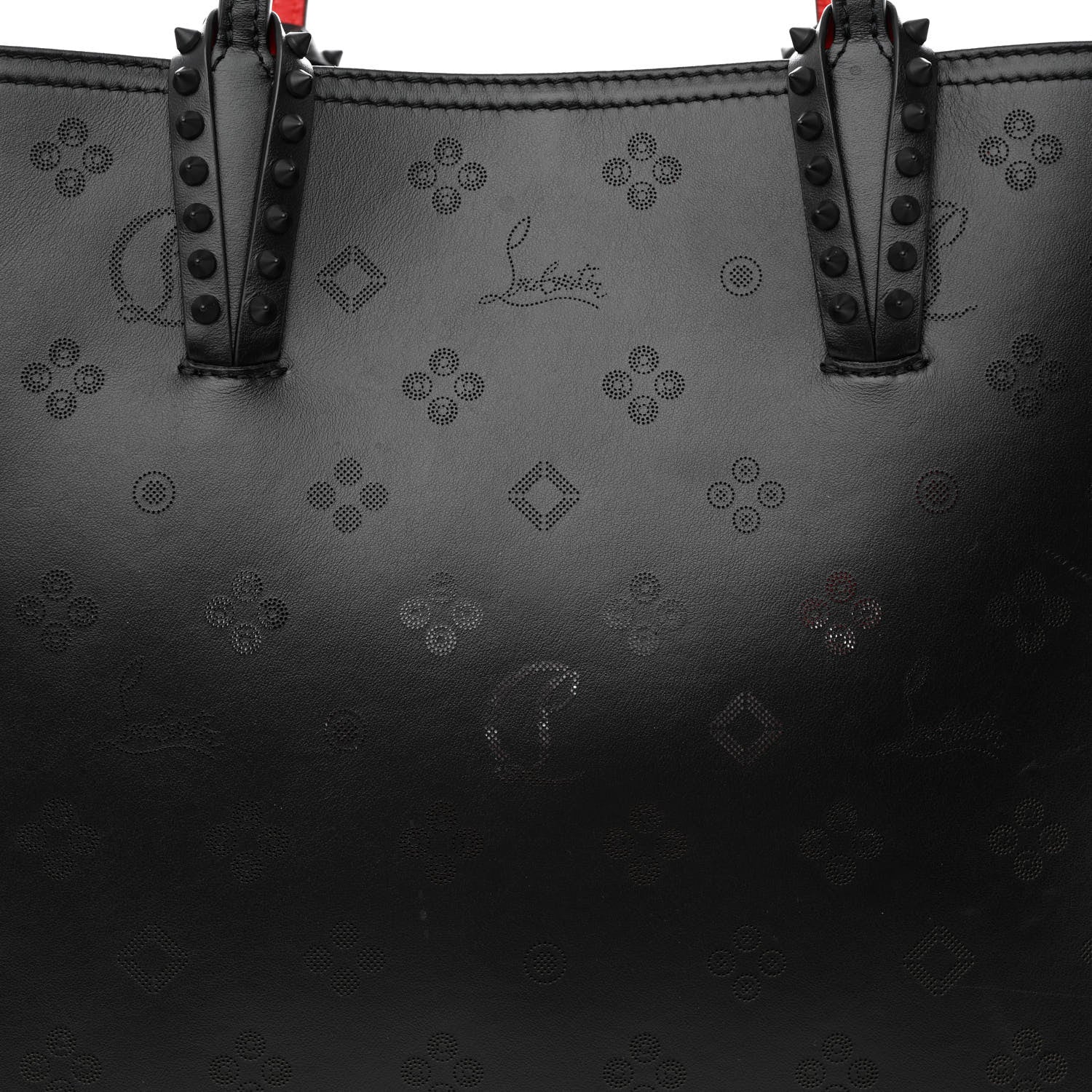 Christian Louboutin Calfskin Loubinthesky East West Cabata Tote Black 10 of 14