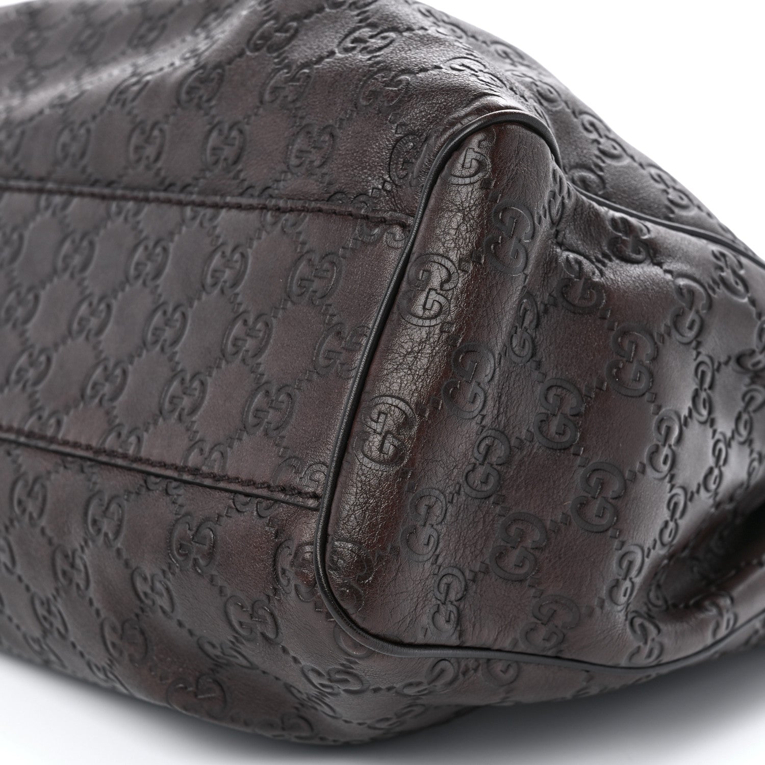 Gucci Guccissima Medium Sukey Tote Chocolate 9 of 10