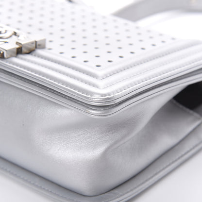 Chanel Metallic Lambskin LED Small Boy Flap Silver 10 of 17